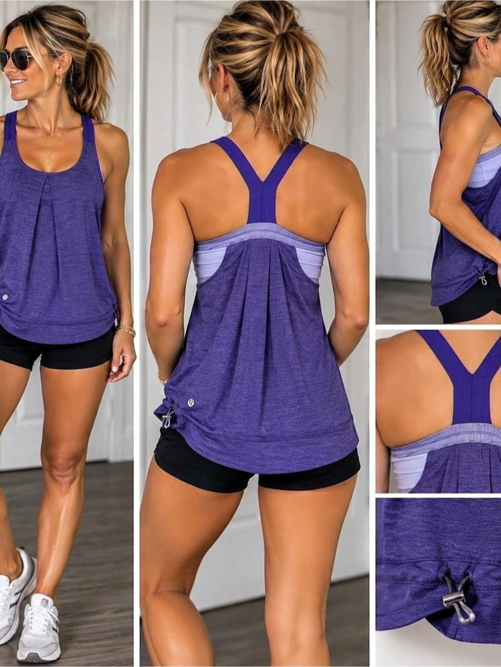 lululemon athletica Elevate Tank Purple Tank Top Size 6
